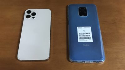 iPhone12 PROとXiaomi Redmi Note 9S